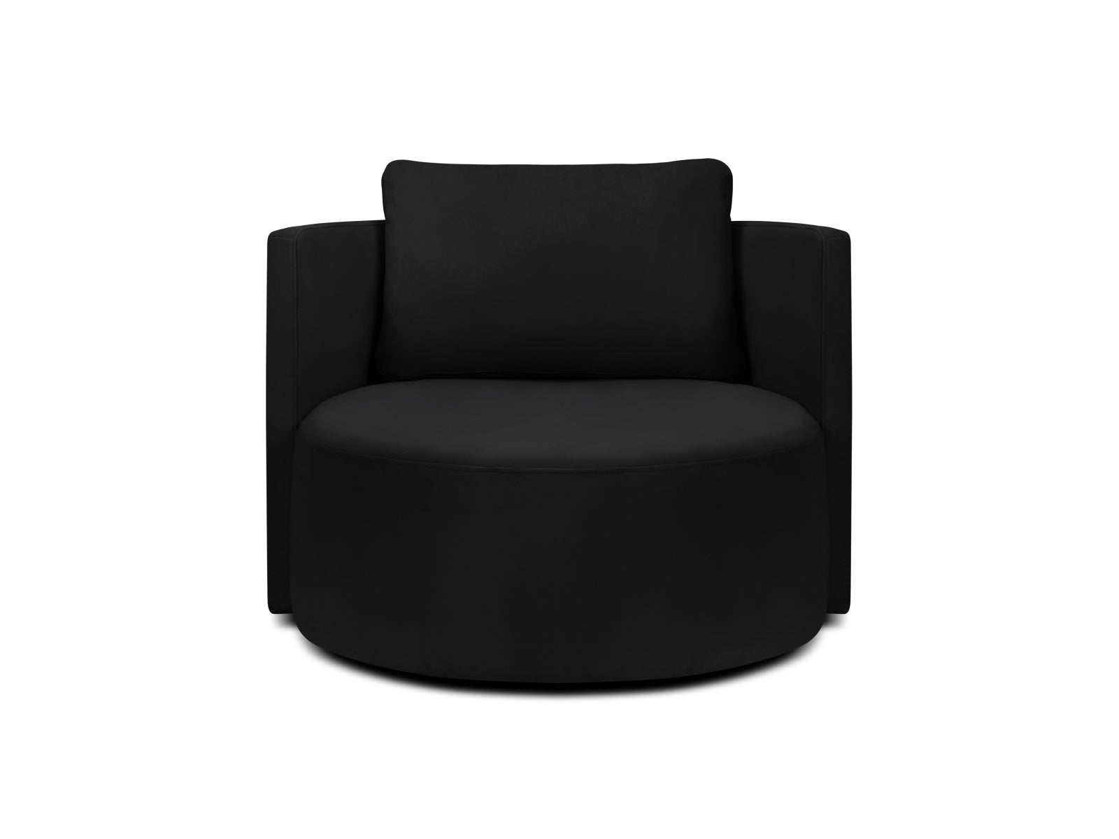 Bliss Swivel Velour Armchair 1 Sitzer in Black präsentiert im Onlineshop von KAQTU Design AG. Sessel ist von Micadoni