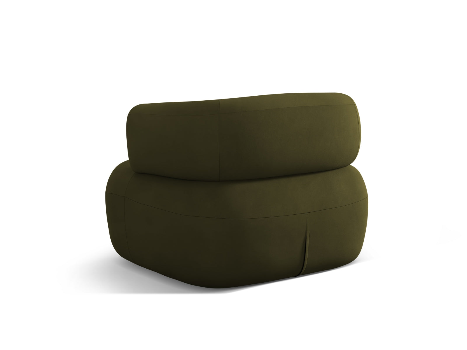 Eleganter Jenny Velour Sessel in einem trendigen Grünton, ideal für gemütliche Leseecken und stilvolle Wohnräume.