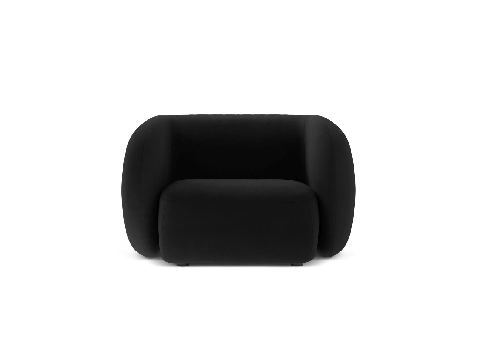 1-Sitzer Sessel Kate in Black-Salvador präsentiert im Onlineshop von KAQTU Design AG. Sessel ist von Micadoni