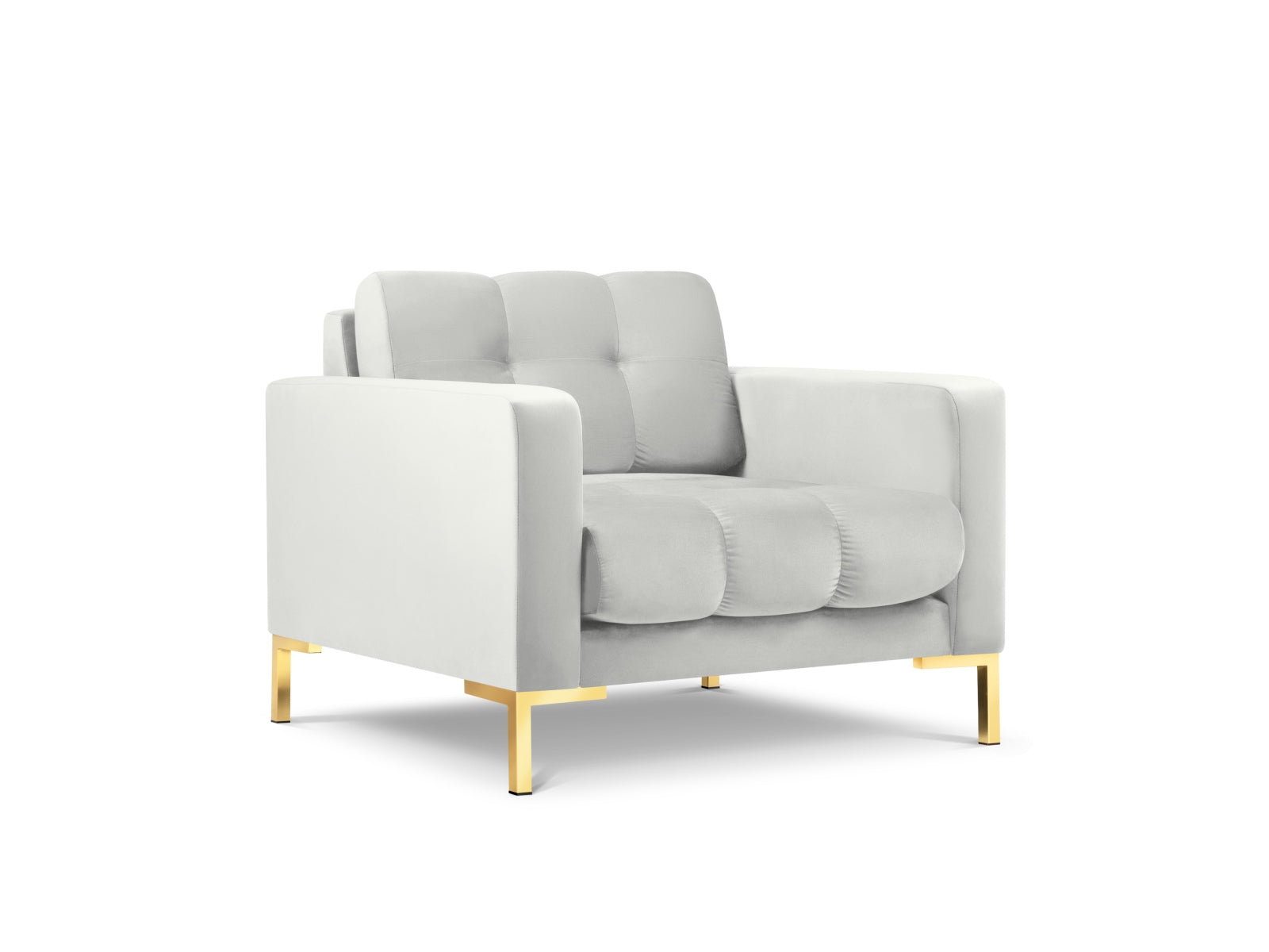 Mamaia Velour Sessel 1 Sitz in Silver/Gold präsentiert im Onlineshop von KAQTU Design AG. Sessel ist von Micadoni