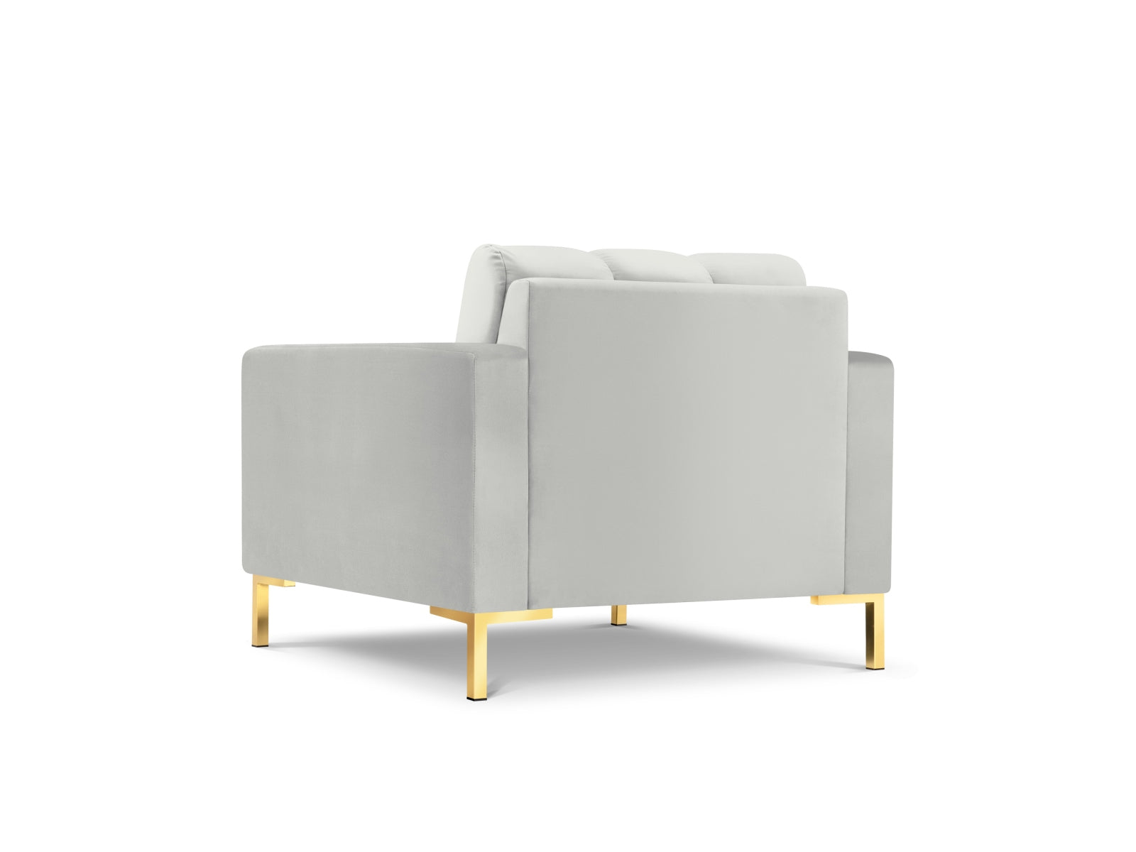 Mamaia Velour Sessel 1 Sitz in Silver/Gold präsentiert im Onlineshop von KAQTU Design AG. Sessel ist von Micadoni