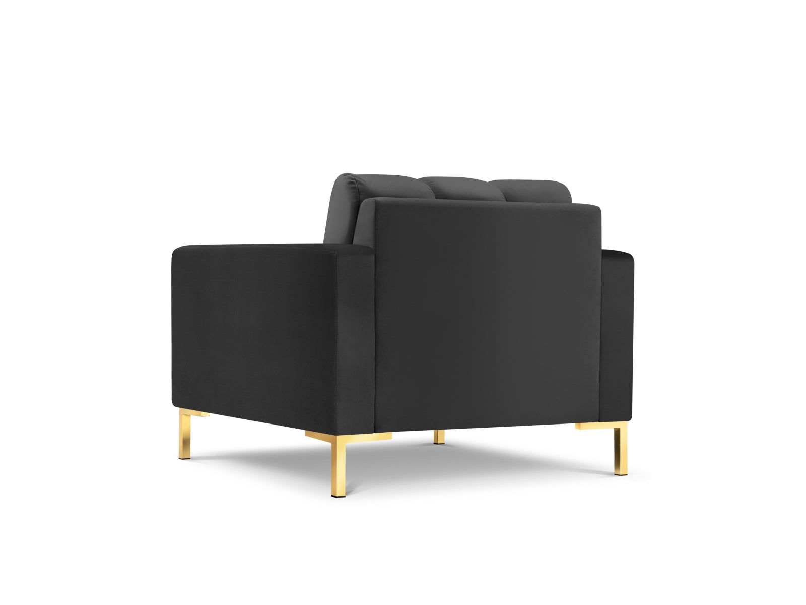 Mamaia Velour Sessel 1 Sitz in Dark Grey/Gold präsentiert im Onlineshop von KAQTU Design AG. Sessel ist von Micadoni