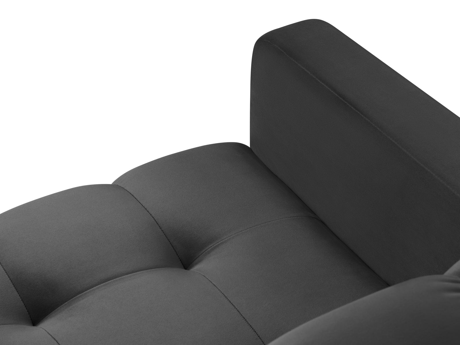 Mamaia Velour Sessel 1 Sitz in Dark Grey/Gold präsentiert im Onlineshop von KAQTU Design AG. Sessel ist von Micadoni
