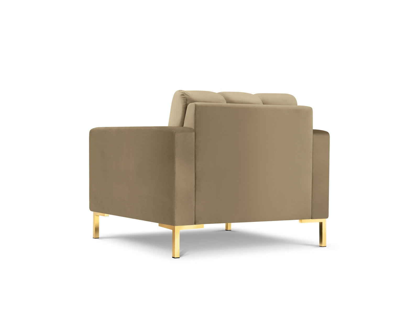 Mamaia Velour Sessel 1 Sitz in Beige/Gold präsentiert im Onlineshop von KAQTU Design AG. Sessel ist von Micadoni