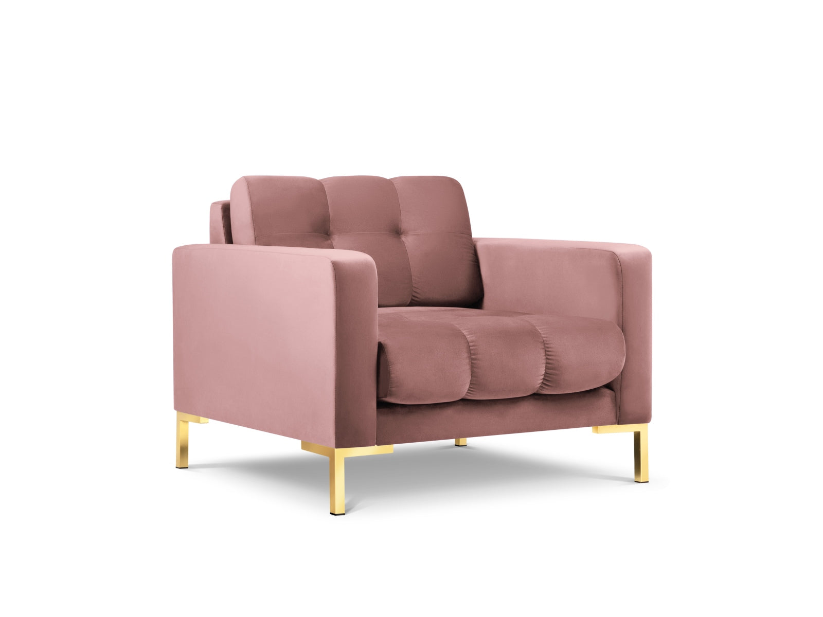 Mamaia Velour Sessel 1 Sitz in Pink/Gold präsentiert im Onlineshop von KAQTU Design AG. Sessel ist von Micadoni