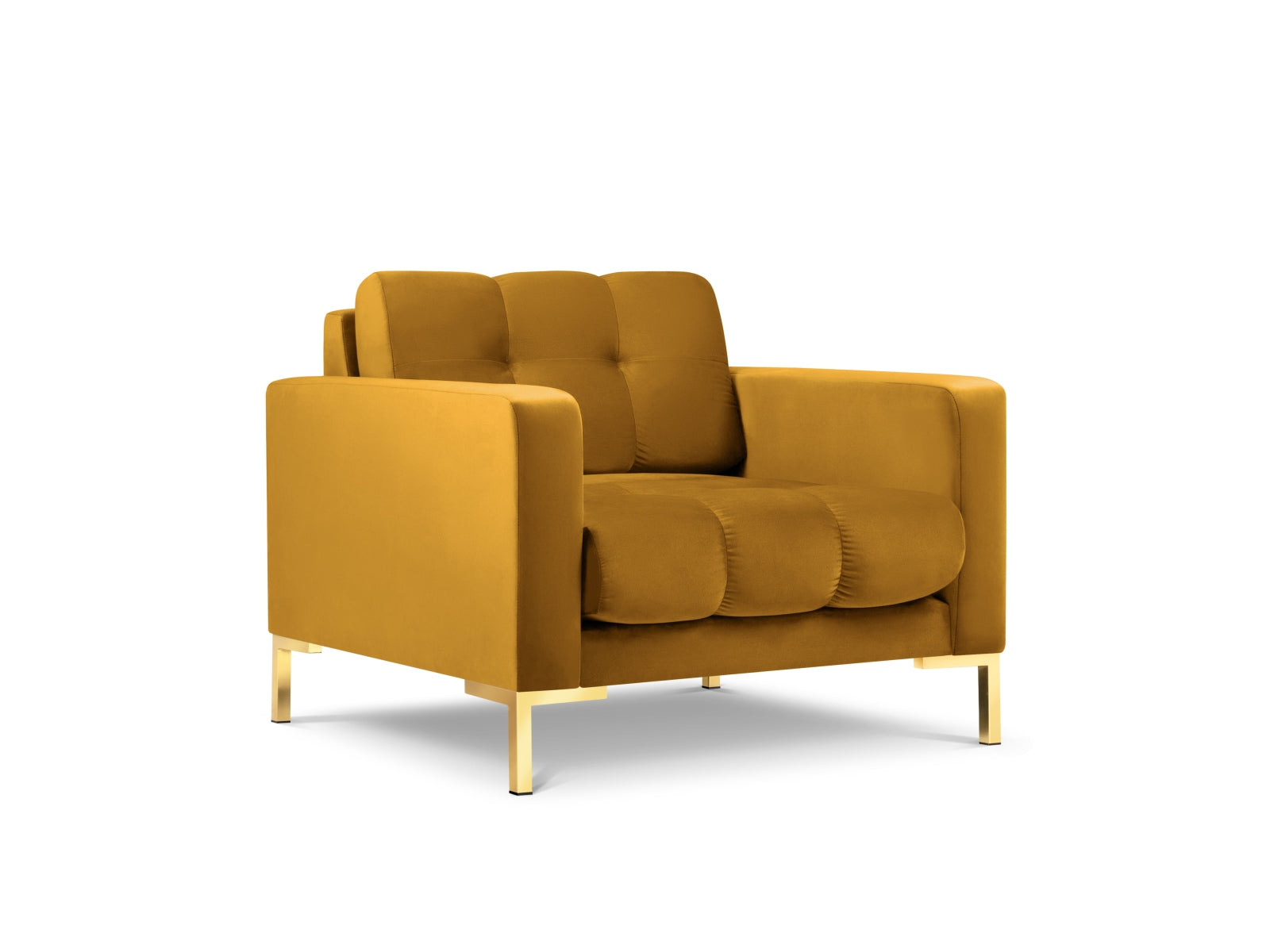Mamaia Velour Sessel 1 Sitz in Yellow/Gold präsentiert im Onlineshop von KAQTU Design AG. Sessel ist von Micadoni