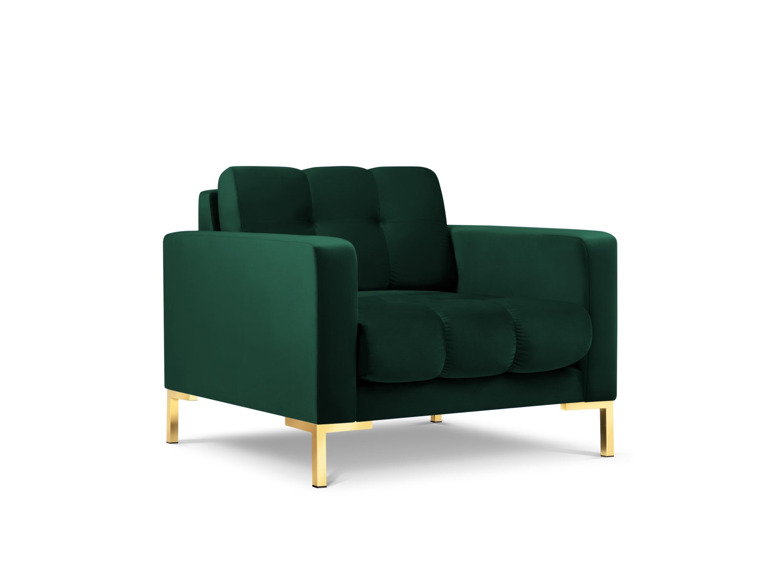 Mamaia Velour Sessel 1 Sitz in Bottle Green/Gold präsentiert im Onlineshop von KAQTU Design AG. Sessel ist von Micadoni