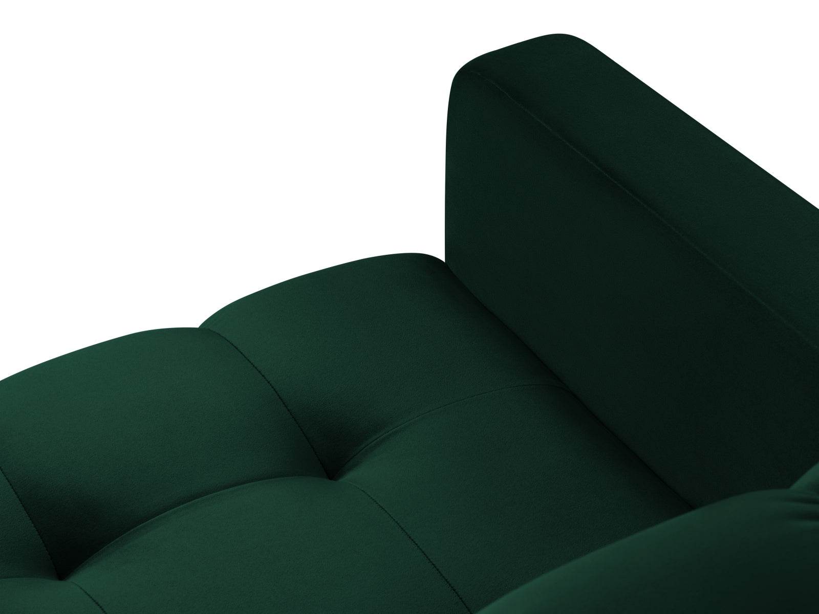 Mamaia Velour Sessel 1 Sitz in Bottle Green/Gold präsentiert im Onlineshop von KAQTU Design AG. Sessel ist von Micadoni