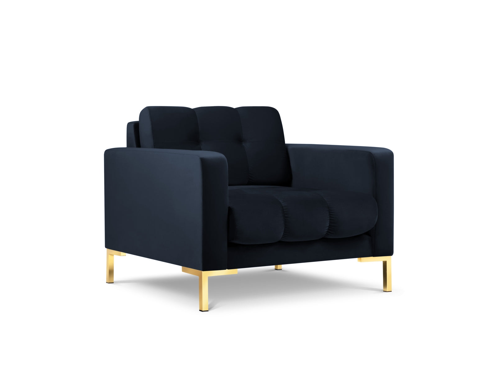 Mamaia Velour Sessel 1 Sitz in Dark Blue/Gold präsentiert im Onlineshop von KAQTU Design AG. Sessel ist von Micadoni