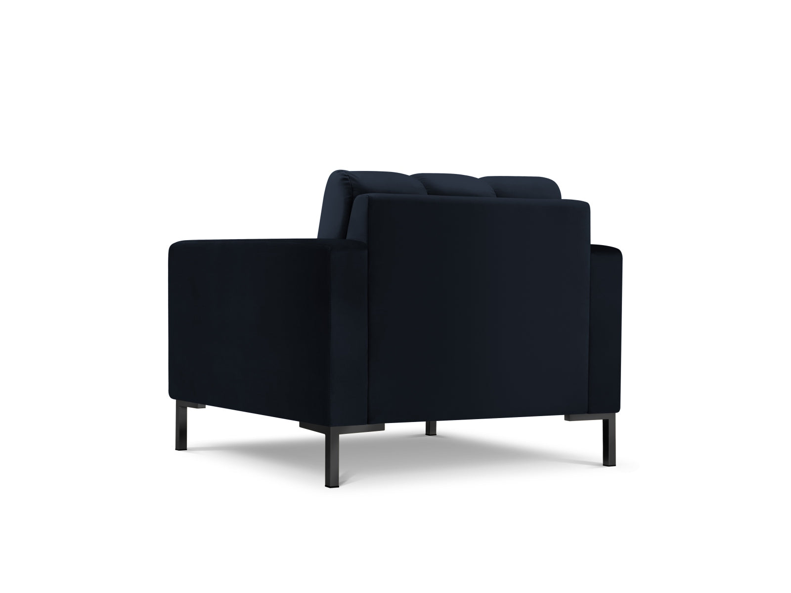 Mamaia Velour Sessel 1 Sitz in Dark Blue/Schwarz präsentiert im Onlineshop von KAQTU Design AG. Sessel ist von Micadoni