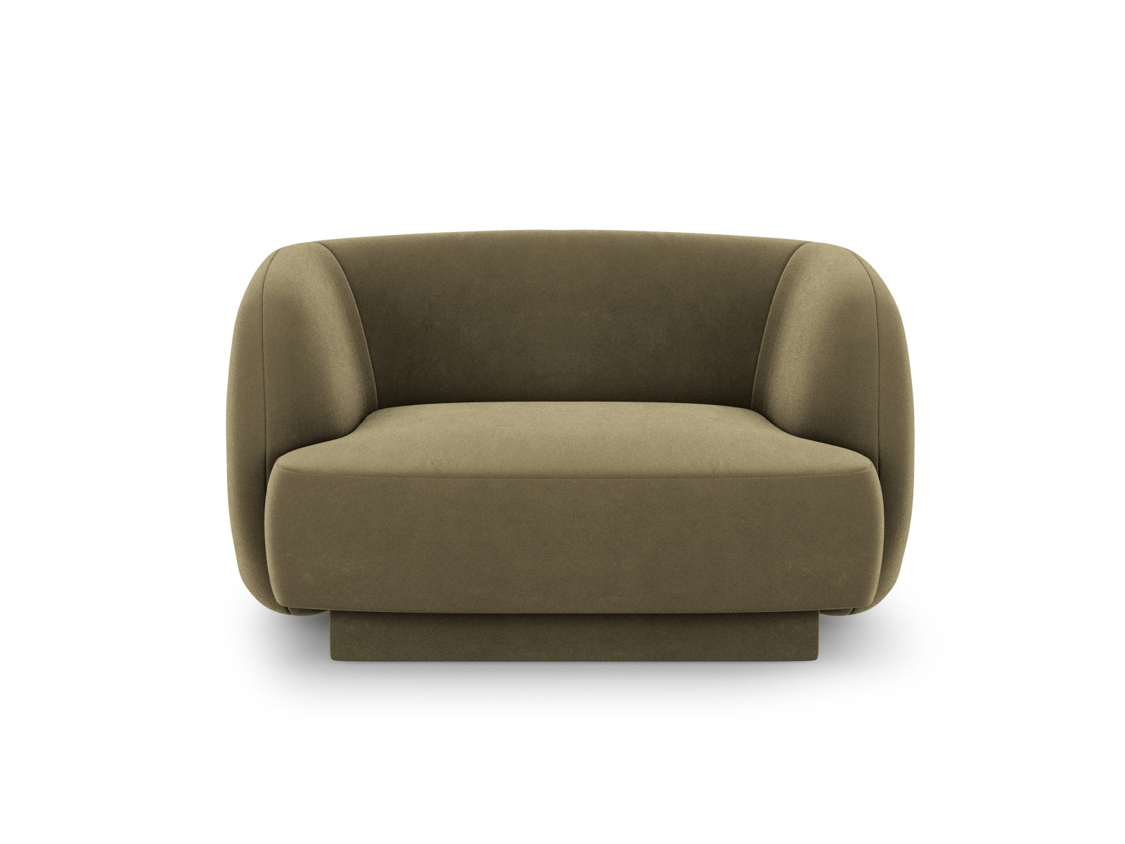 Miley Velour Sessel 1 Sitz in Green-Bluvel präsentiert im Onlineshop von KAQTU Design AG. Sessel ist von Micadoni