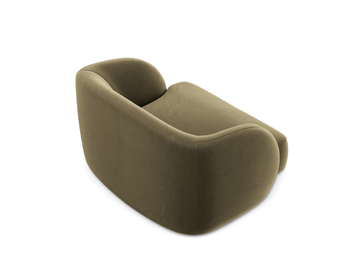 Miley Velour Sessel 1 Sitz in Green-Bluvel präsentiert im Onlineshop von KAQTU Design AG. Sessel ist von Micadoni