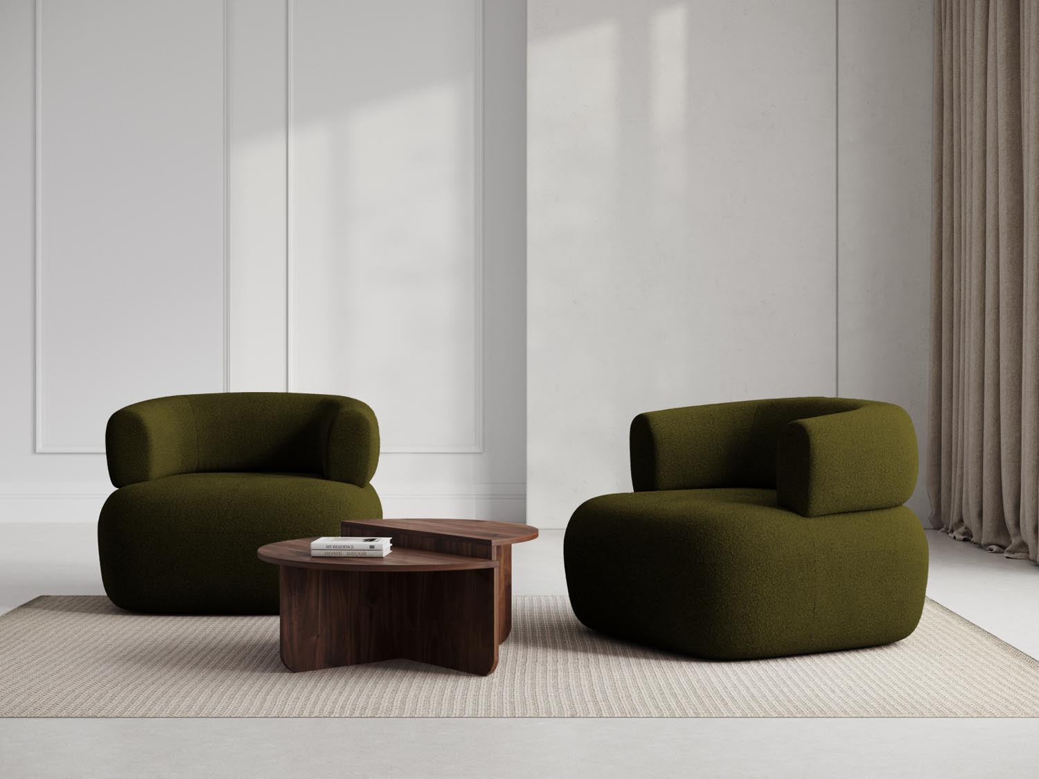 Jenny Sessel 1 Sitz in Green präsentiert im Onlineshop von KAQTU Design AG. Sessel ist von Micadoni