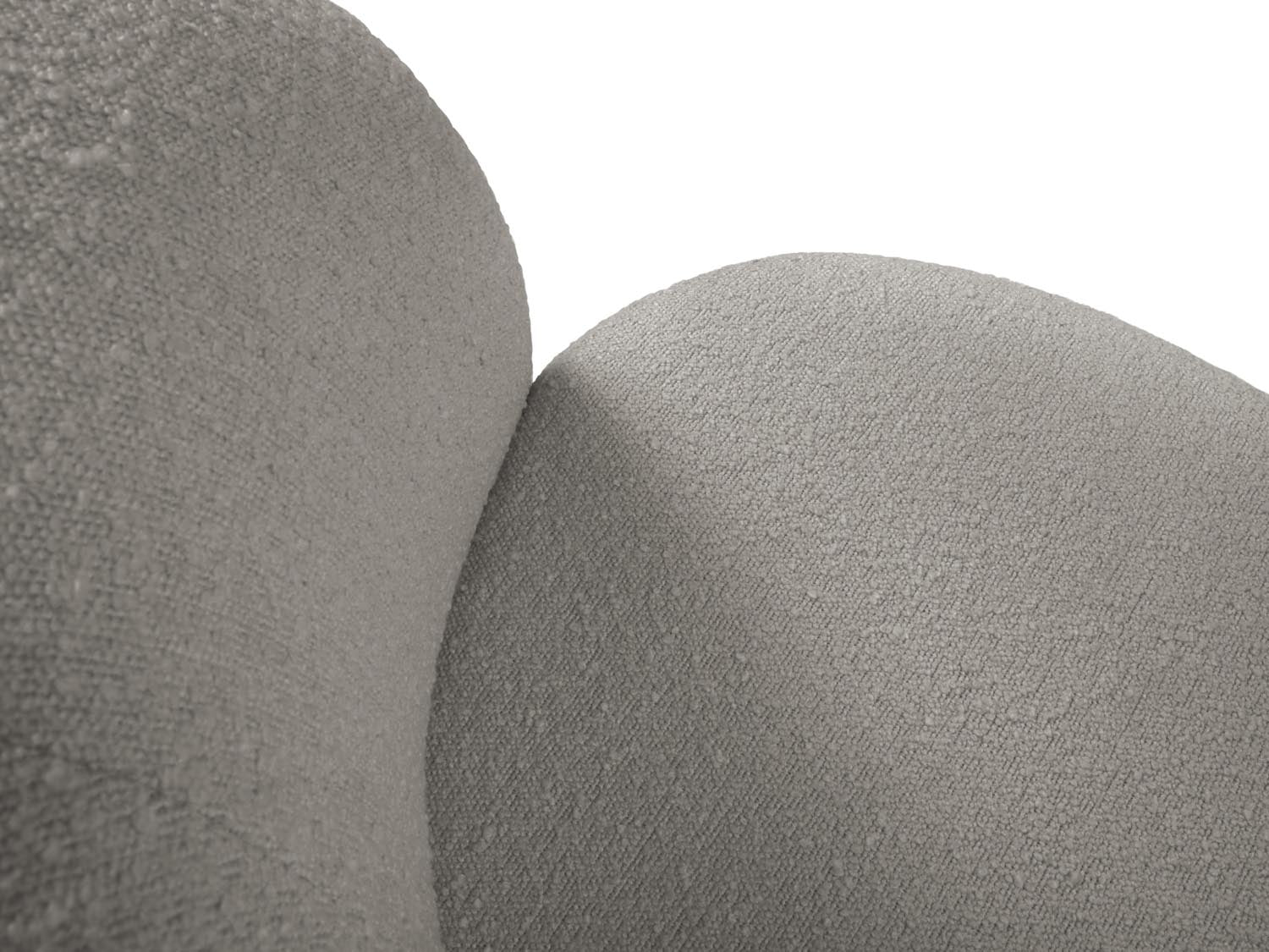 Saamit Boucle Armchair 1 Sitzer in Grey präsentiert im Onlineshop von KAQTU Design AG. Sessel ist von Micadoni