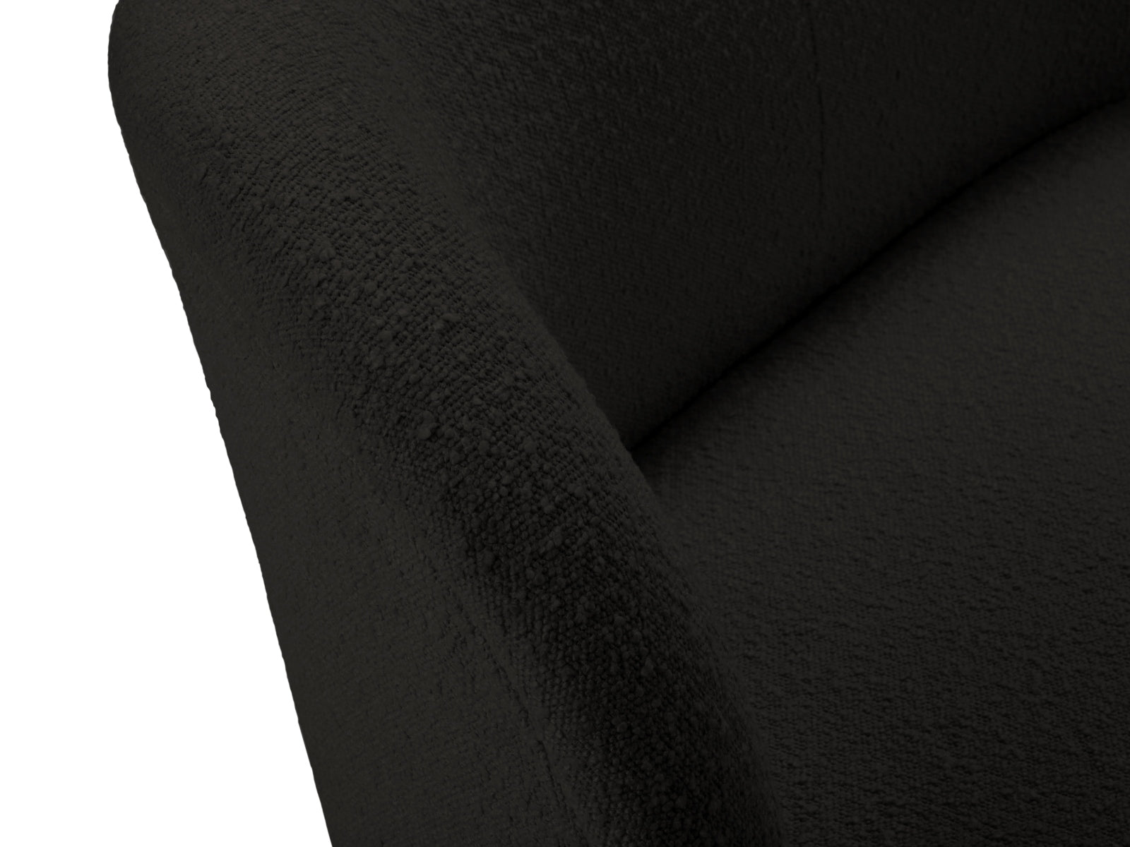 Saamit Boucle Armchair 1 Sitzer in Black präsentiert im Onlineshop von KAQTU Design AG. Sessel ist von Micadoni