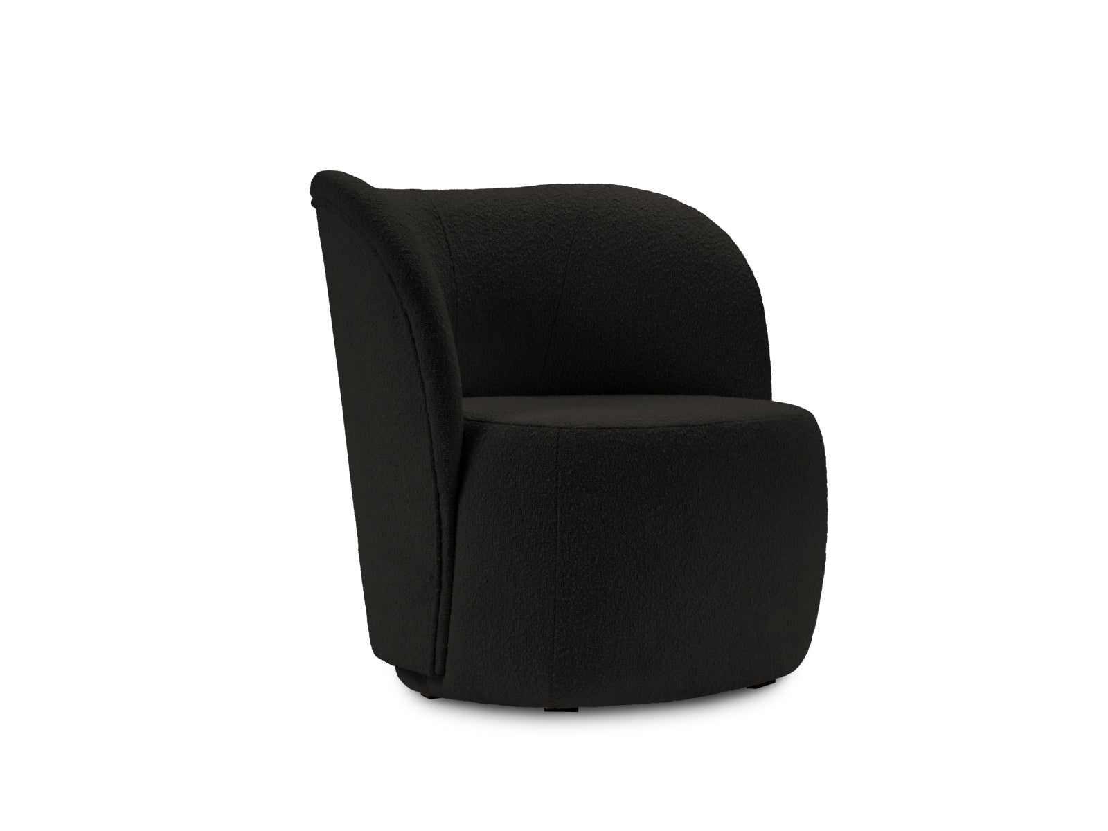Saamit Boucle Armchair 1 Sitzer in Black präsentiert im Onlineshop von KAQTU Design AG. Sessel ist von Micadoni