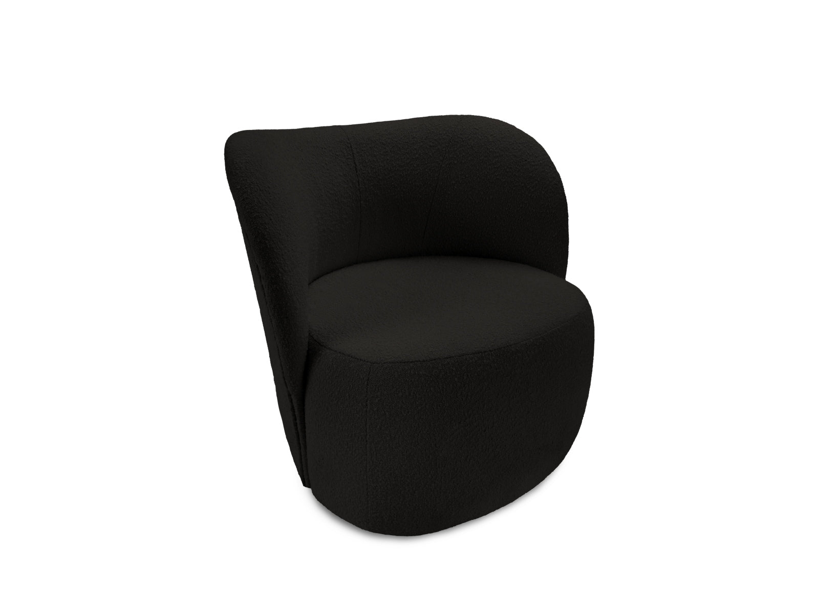 Saamit Boucle Armchair 1 Sitzer in Black präsentiert im Onlineshop von KAQTU Design AG. Sessel ist von Micadoni