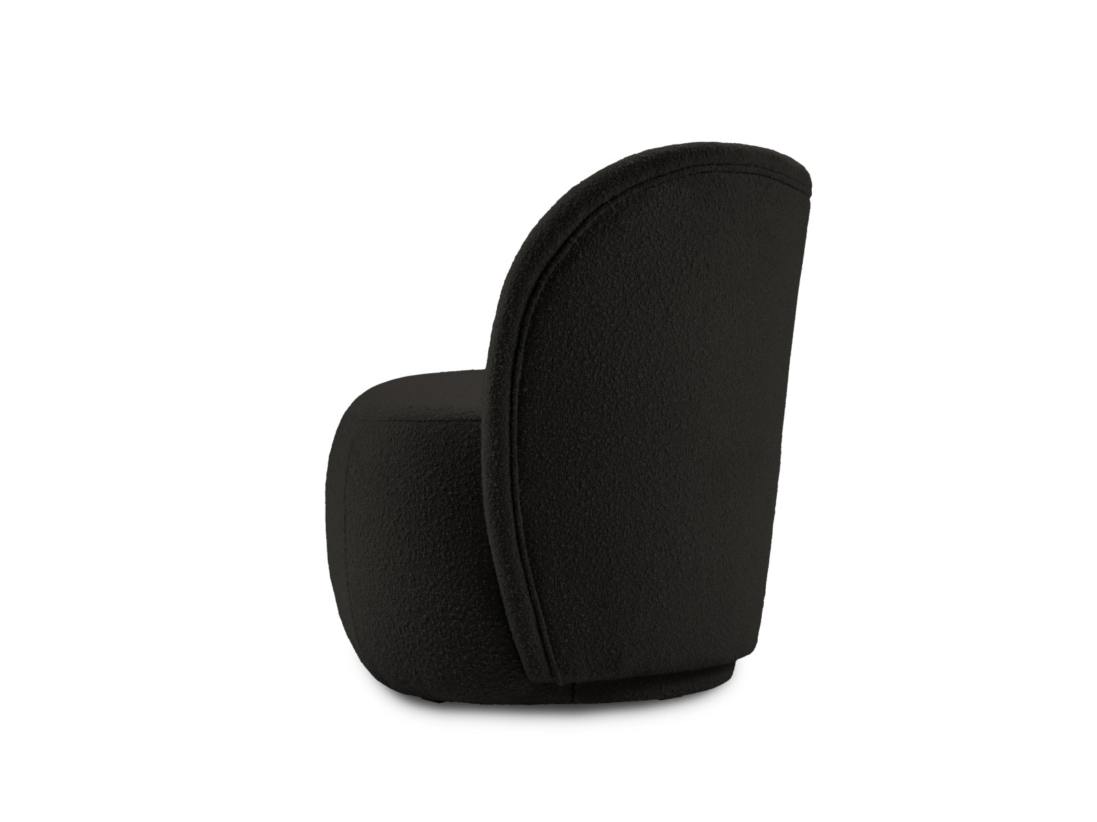Saamit Boucle Armchair 1 Sitzer in Black präsentiert im Onlineshop von KAQTU Design AG. Sessel ist von Micadoni