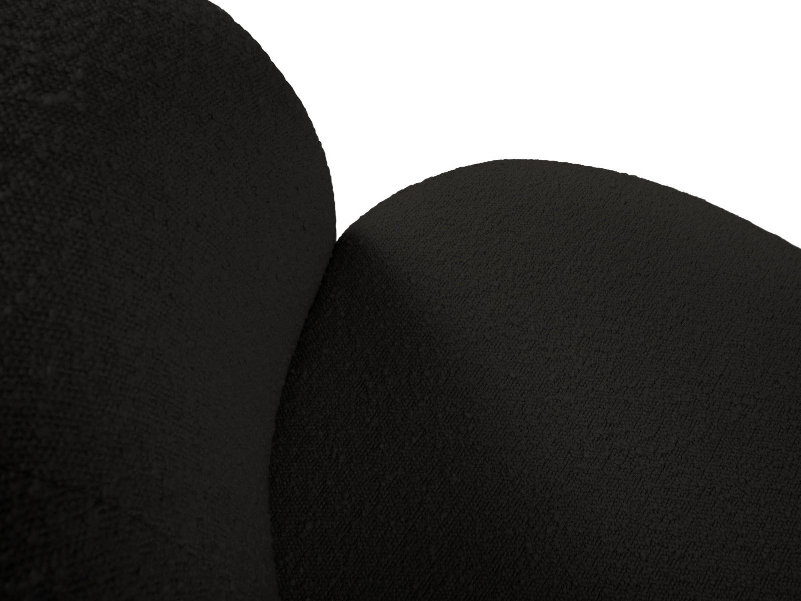 Saamit Boucle Armchair 1 Sitzer in Black präsentiert im Onlineshop von KAQTU Design AG. Sessel ist von Micadoni
