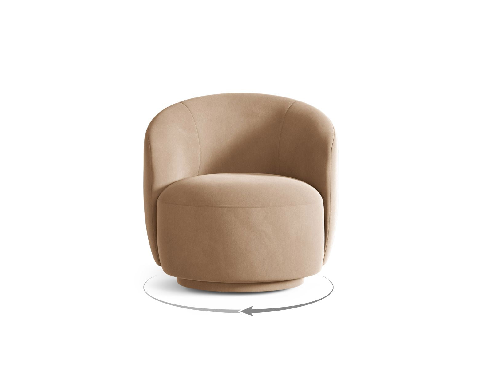 Drehsessel Letizia in Sand-Casino präsentiert im Onlineshop von KAQTU Design AG. Drehsessel ist von Micadoni