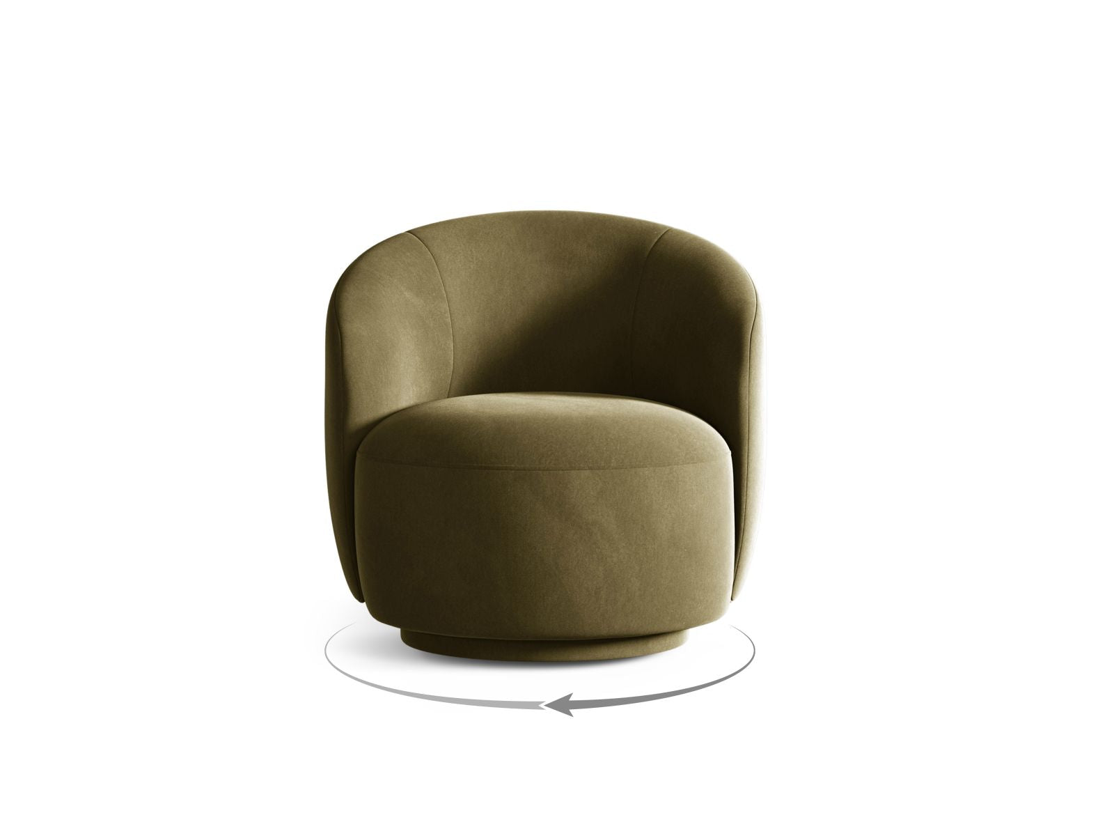 Drehsessel Letizia in Light Green-Casino präsentiert im Onlineshop von KAQTU Design AG. Drehsessel ist von Micadoni