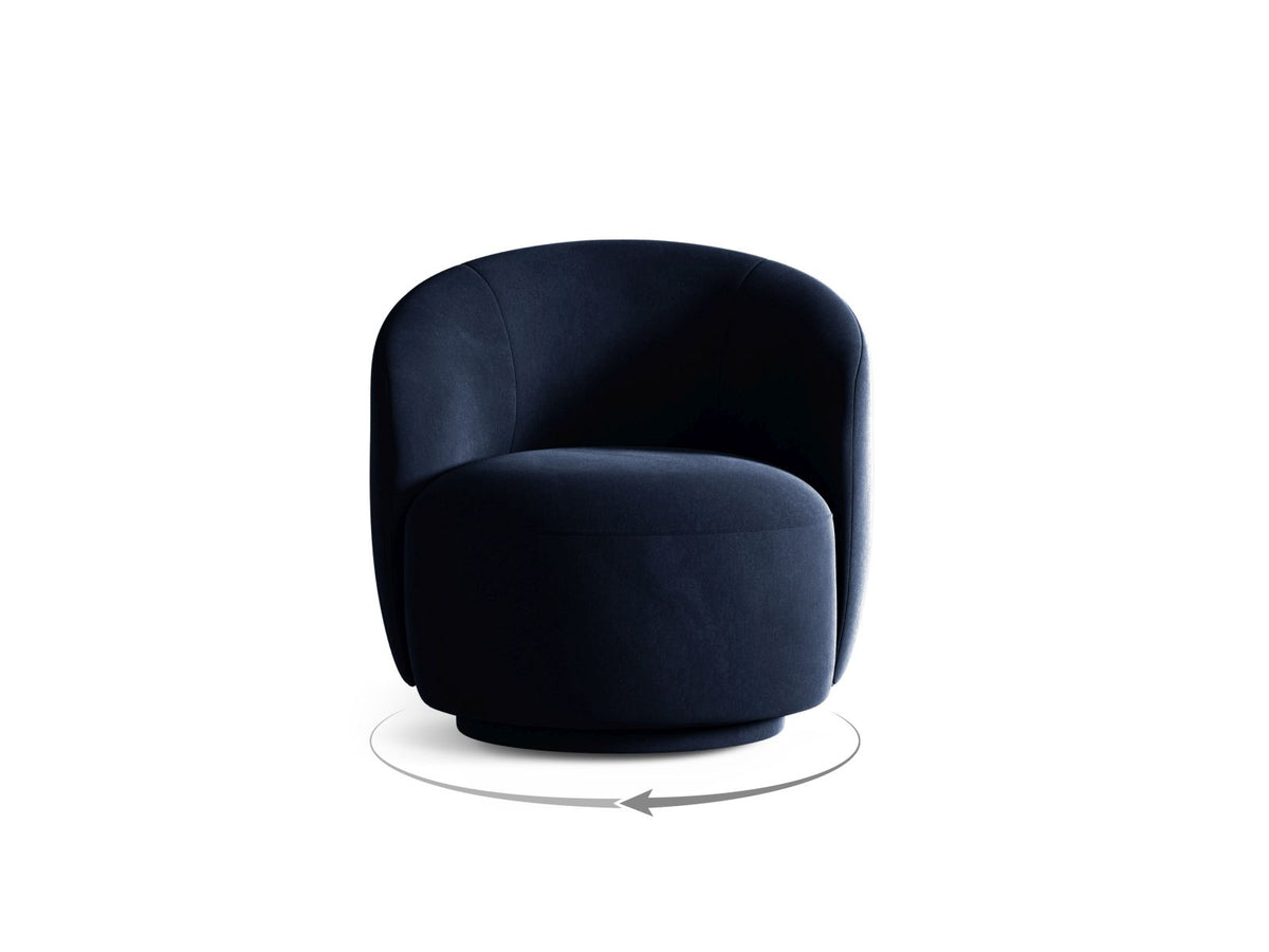 Drehsessel Letizia in Royal Blue-Casino präsentiert im Onlineshop von KAQTU Design AG. Drehsessel ist von Micadoni
