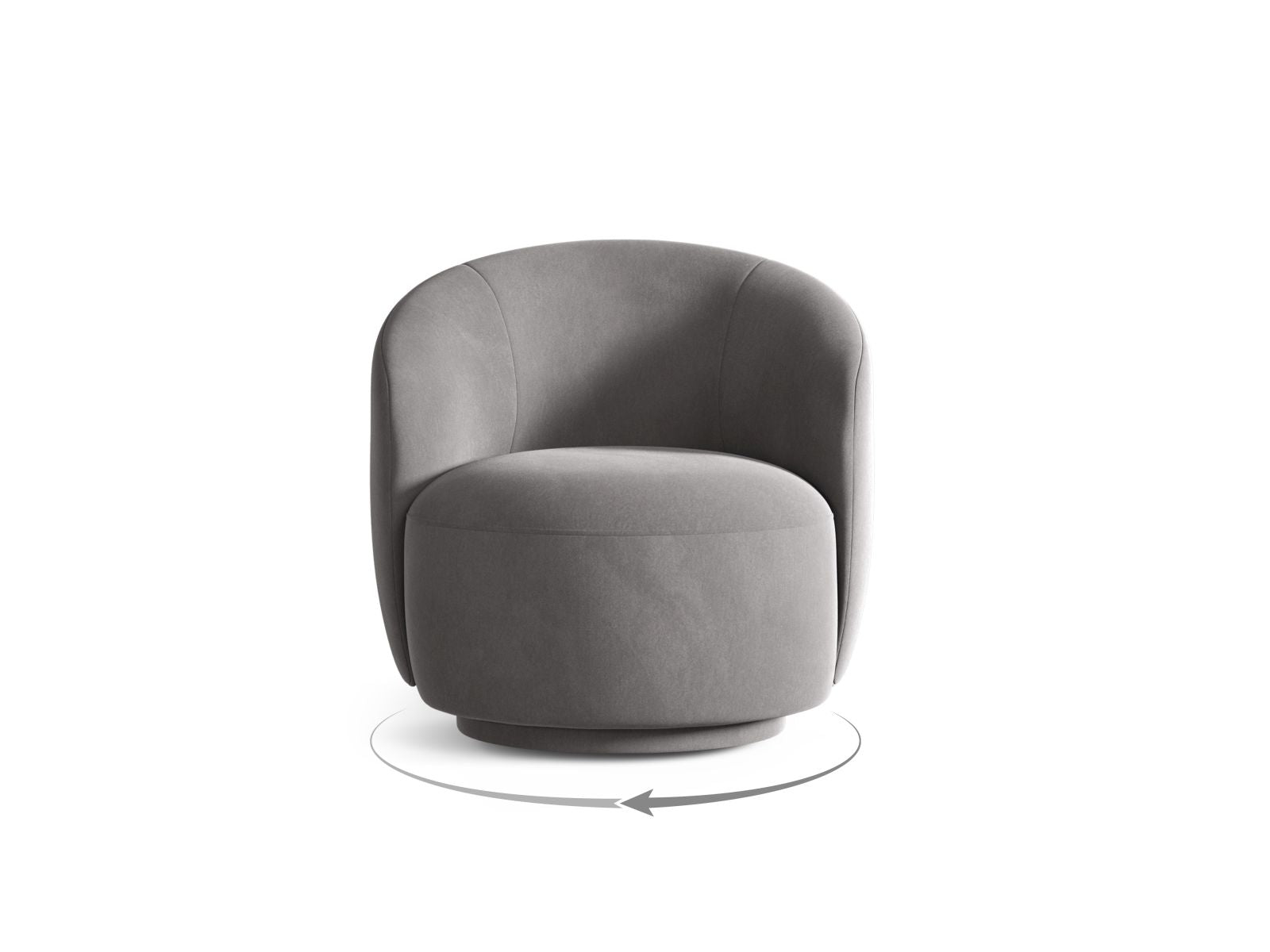 Drehsessel Letizia in Grey-Casino präsentiert im Onlineshop von KAQTU Design AG. Drehsessel ist von Micadoni