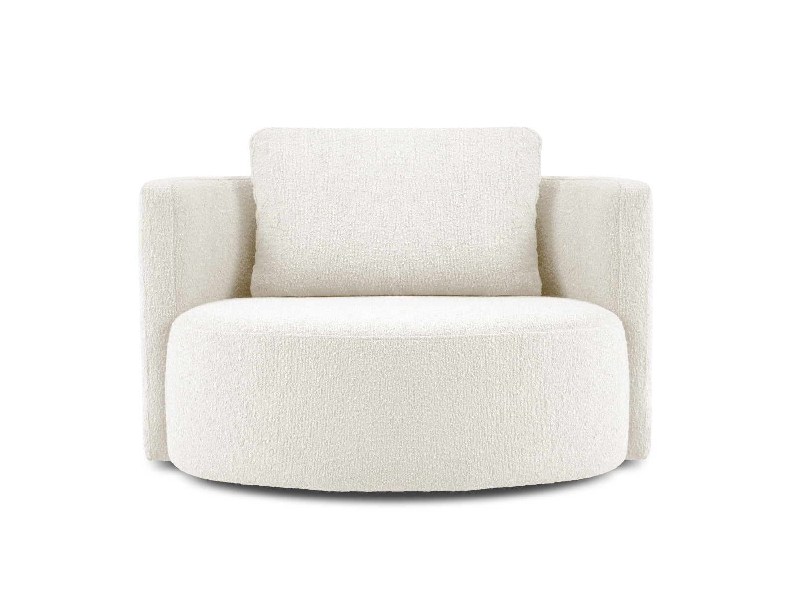 Bliss Swivel Boucle Armchair XL 1.5 Sitzer in White präsentiert im Onlineshop von KAQTU Design AG. Sessel ist von Micadoni