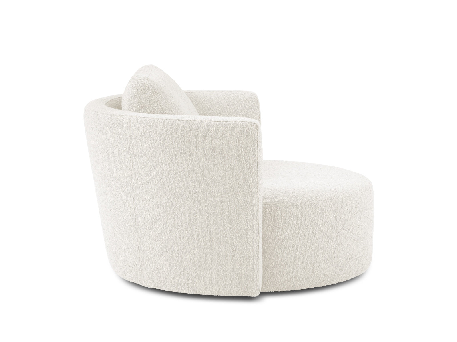 Bliss Swivel Boucle Armchair XL 1.5 Sitzer in White präsentiert im Onlineshop von KAQTU Design AG. Sessel ist von Micadoni