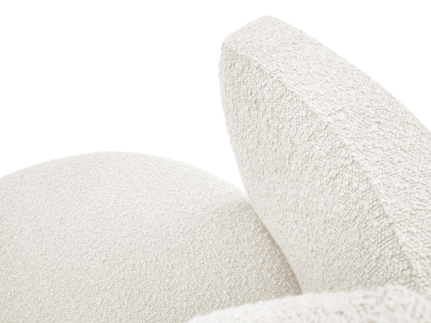 Bliss Swivel Boucle Armchair XL 1.5 Sitzer in White präsentiert im Onlineshop von KAQTU Design AG. Sessel ist von Micadoni