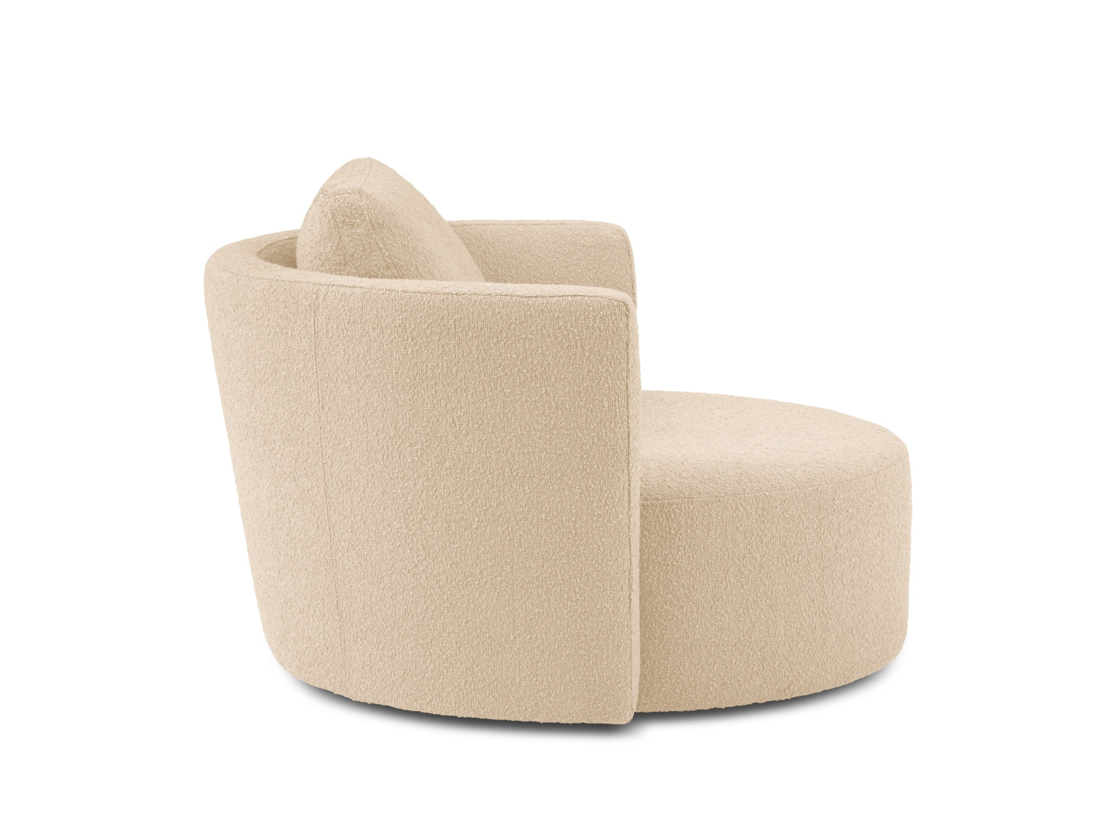 Bliss Swivel Boucle Armchair XL 1.5 Sitzer in Beige präsentiert im Onlineshop von KAQTU Design AG. Sessel ist von Micadoni