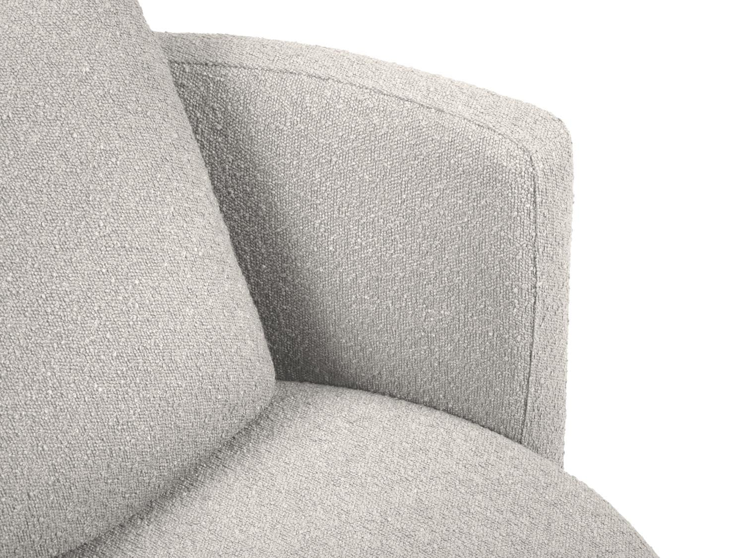 Bliss Swivel Boucle Armchair XL 1.5 Sitzer in Light Grey präsentiert im Onlineshop von KAQTU Design AG. Sessel ist von Micadoni