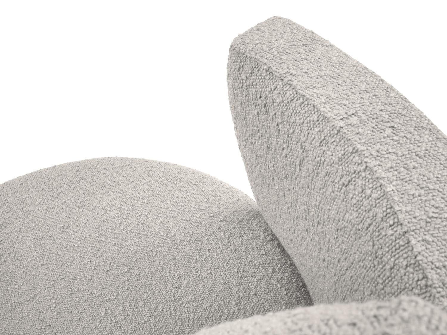 Bliss Swivel Boucle Armchair XL 1.5 Sitzer in Light Grey präsentiert im Onlineshop von KAQTU Design AG. Sessel ist von Micadoni