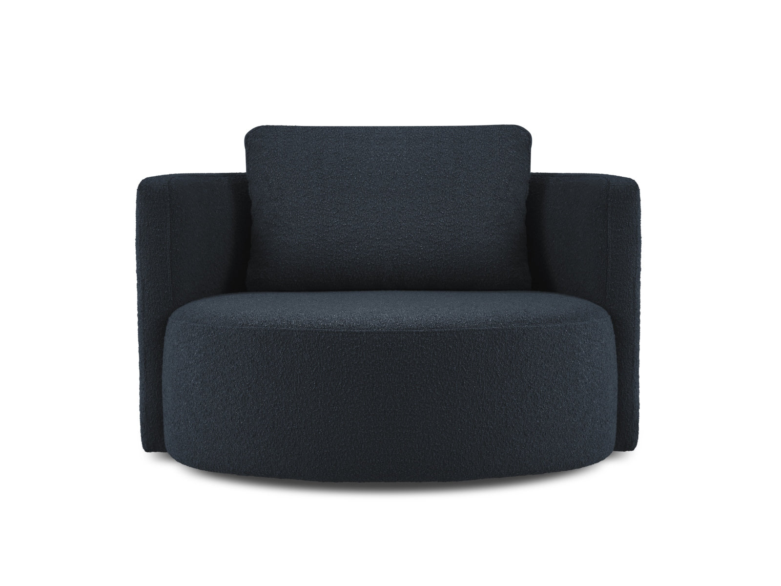 Bliss Swivel Boucle Armchair XL 1.5 Sitzer in Dark Blue präsentiert im Onlineshop von KAQTU Design AG. Sessel ist von Micadoni