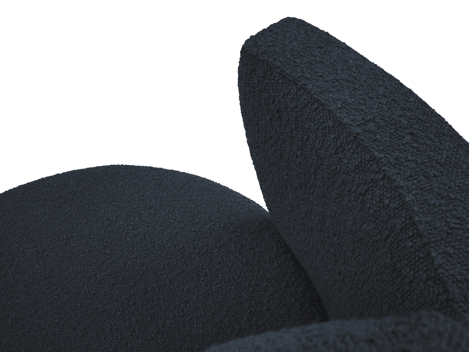 Bliss Swivel Boucle Armchair XL 1.5 Sitzer in Dark Blue präsentiert im Onlineshop von KAQTU Design AG. Sessel ist von Micadoni
