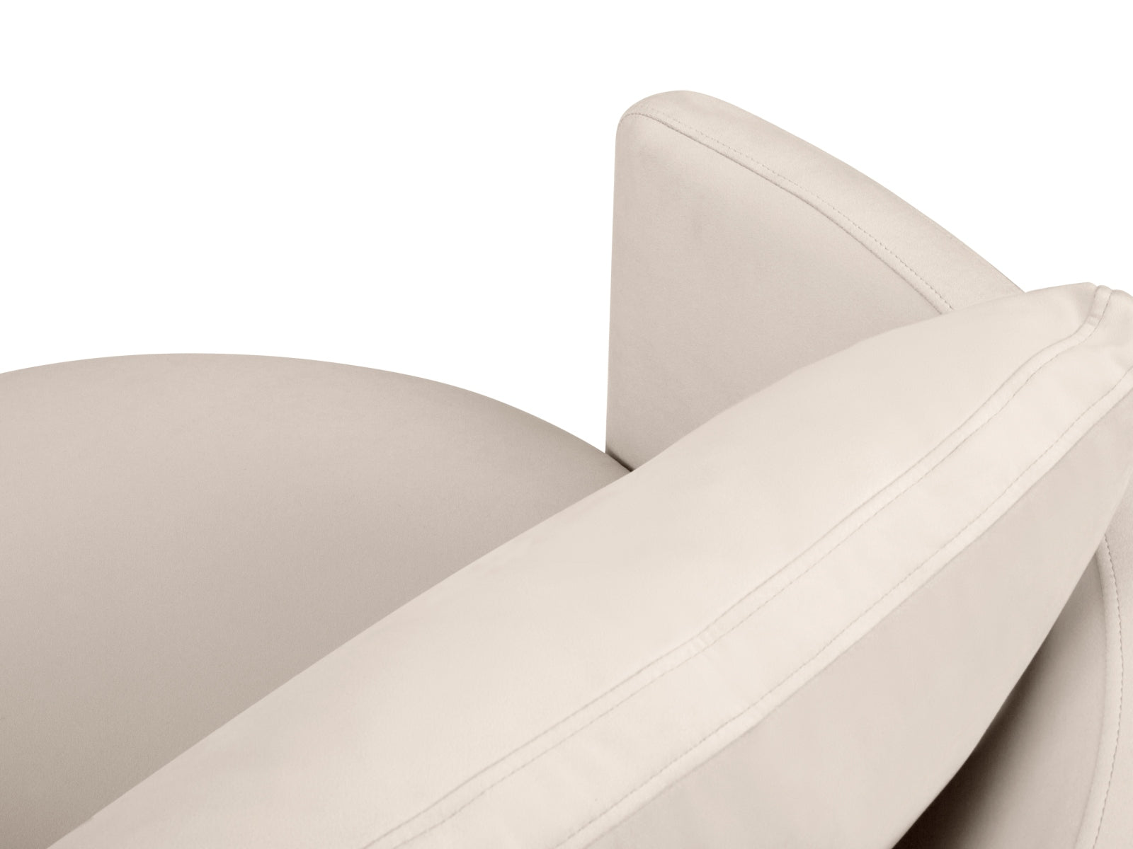 Bliss Swivel Velour Armchair XL 1.5 Sitzer in Beige präsentiert im Onlineshop von KAQTU Design AG. Sessel ist von Micadoni