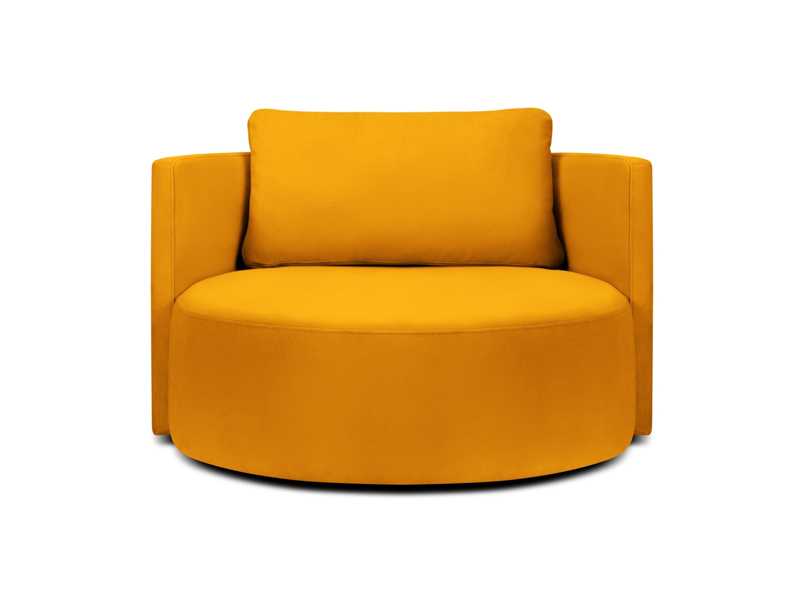 Bliss Swivel Velour Armchair XL 1.5 Sitzer in Yellow präsentiert im Onlineshop von KAQTU Design AG. Sessel ist von Micadoni