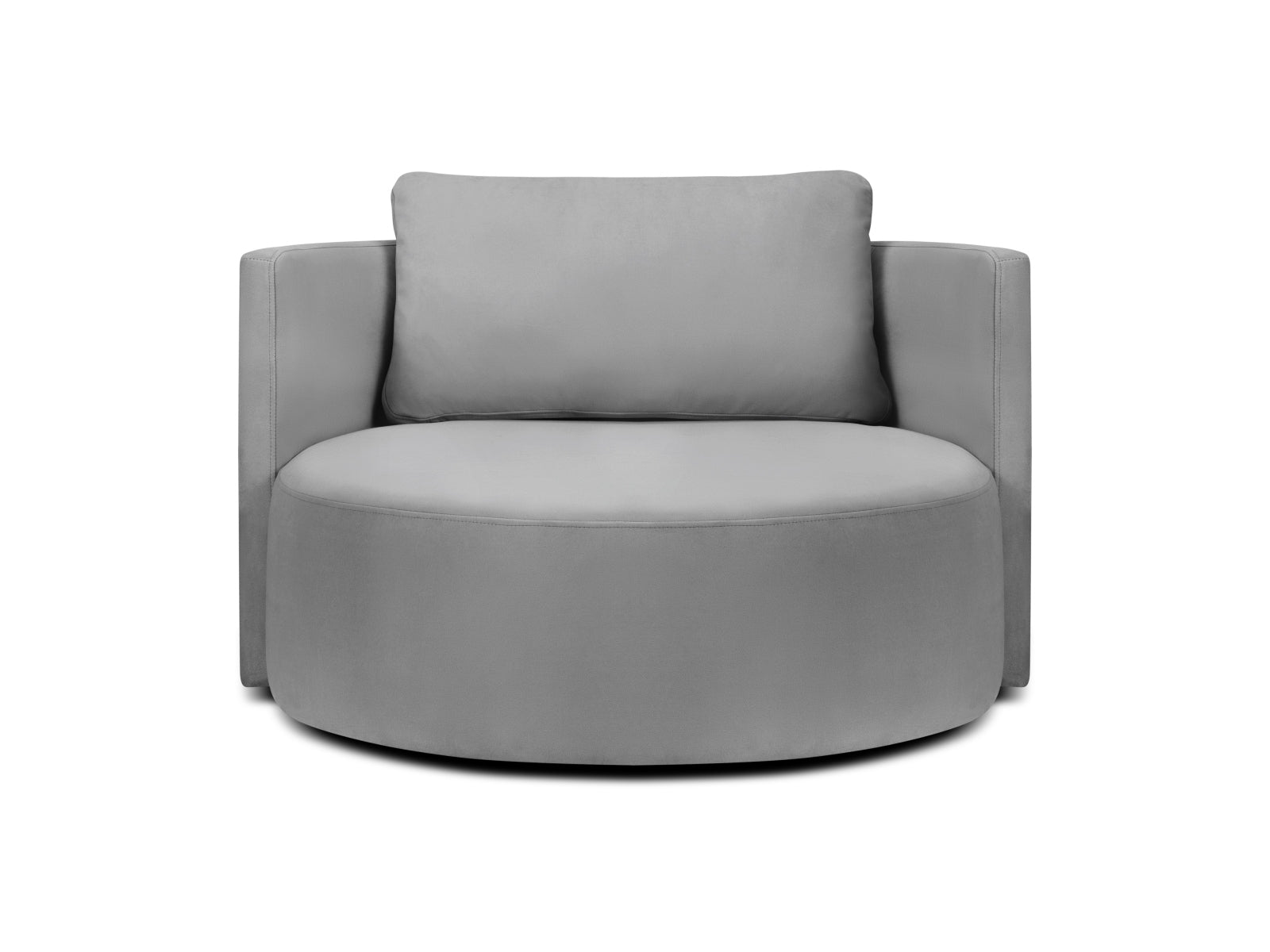 Bliss Swivel Velour Armchair XL 1.5 Sitzer in Grey präsentiert im Onlineshop von KAQTU Design AG. Sessel ist von Micadoni