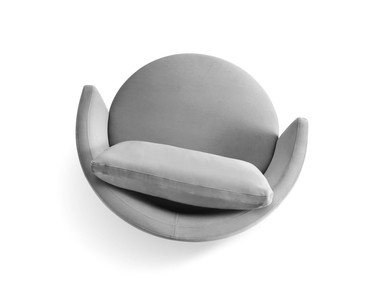 Bliss Swivel Velour Armchair XL 1.5 Sitzer in Grey präsentiert im Onlineshop von KAQTU Design AG. Sessel ist von Micadoni