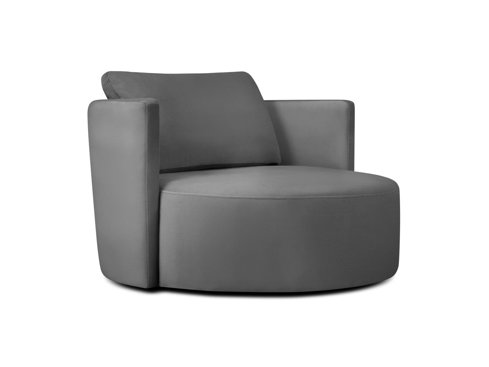 Bliss Swivel Velour Armchair XL 1.5 Sitzer in Dark Grey präsentiert im Onlineshop von KAQTU Design AG. Sessel ist von Micadoni