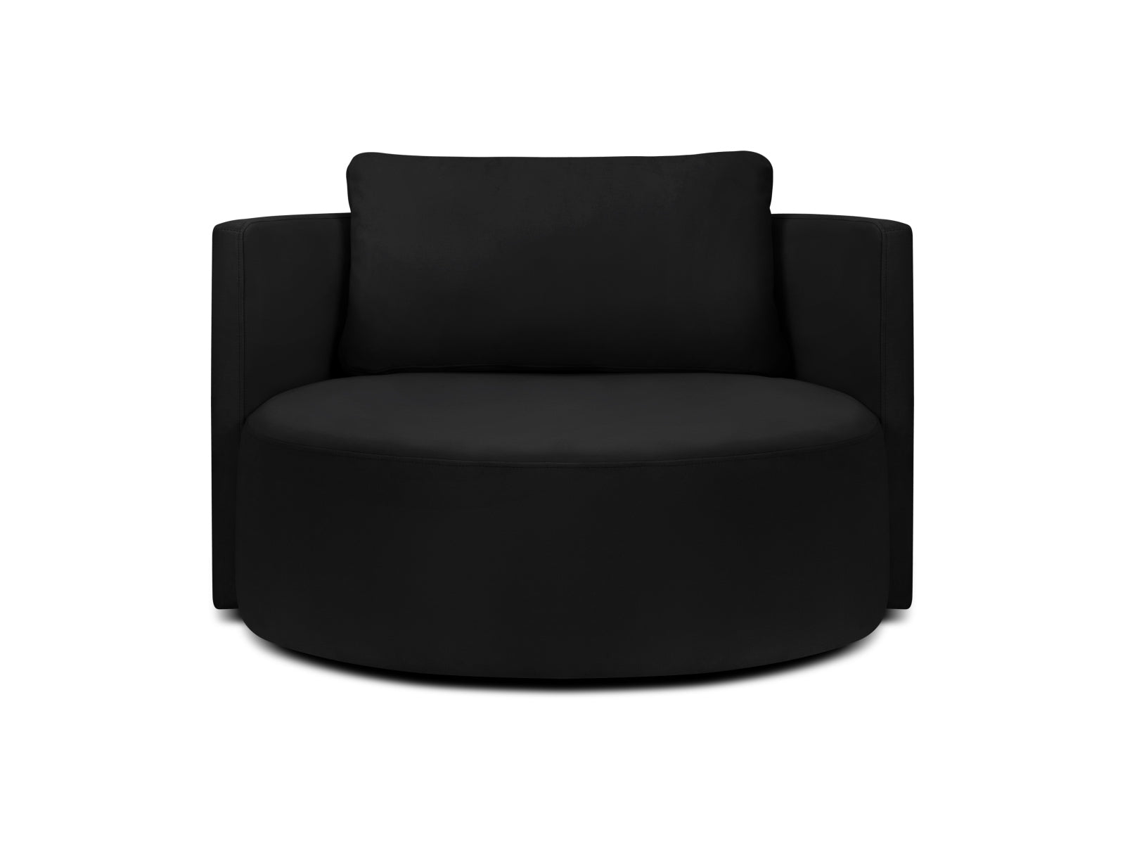 Bliss Swivel Velour Armchair XL 1.5 Sitzer in Black präsentiert im Onlineshop von KAQTU Design AG. Sessel ist von Micadoni