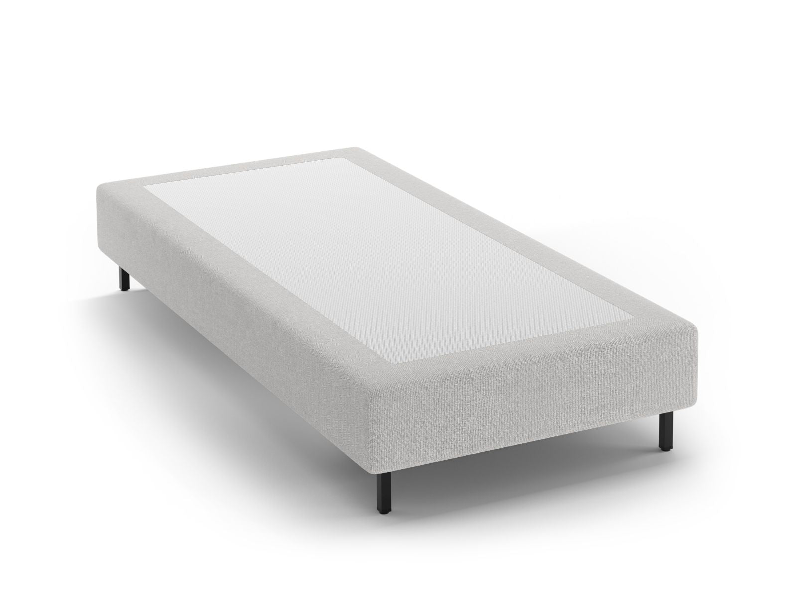 Elegantes Bettgestell Whale in 100 cm Breite, modernes Silver-Eden Design, ideal für zeitgemäße Schlafzimmer von Micadoni.