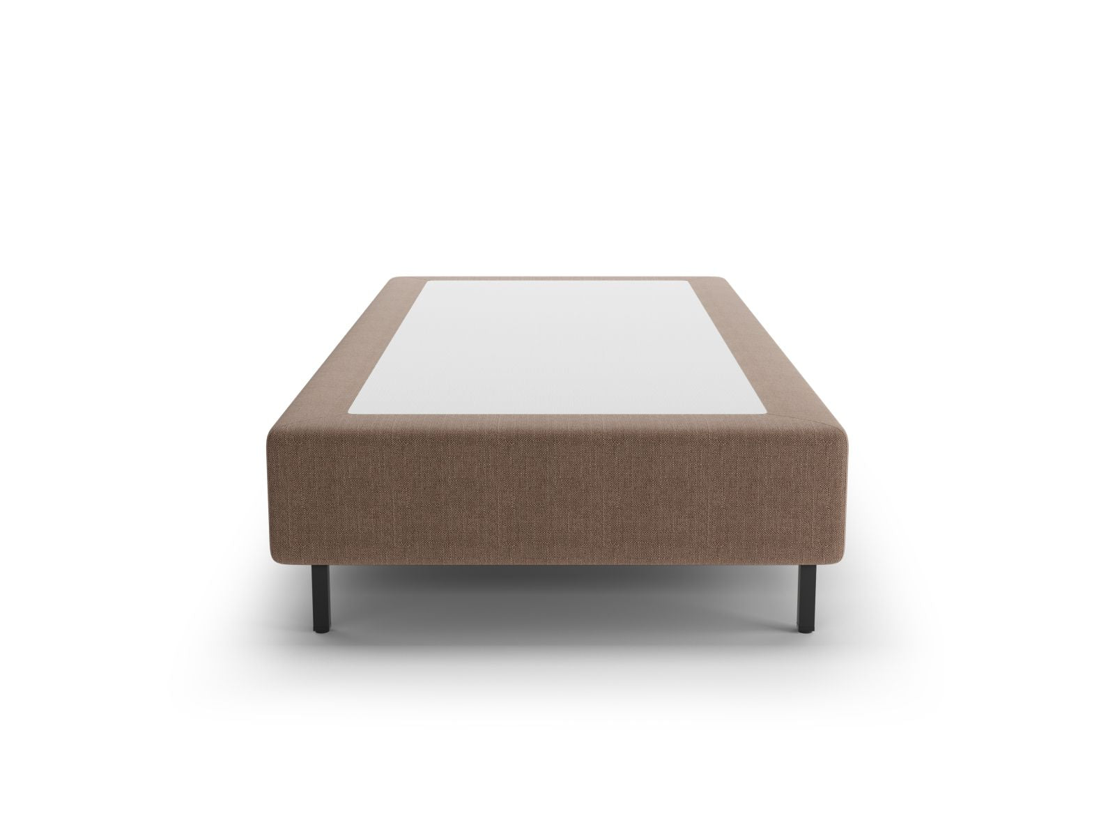 Modernes Bettgestell Whale in sanftem Beige, perfekt für gemütliche Schlafzimmer und harmonische Wohnräume, erhältlich bei Micadoni.