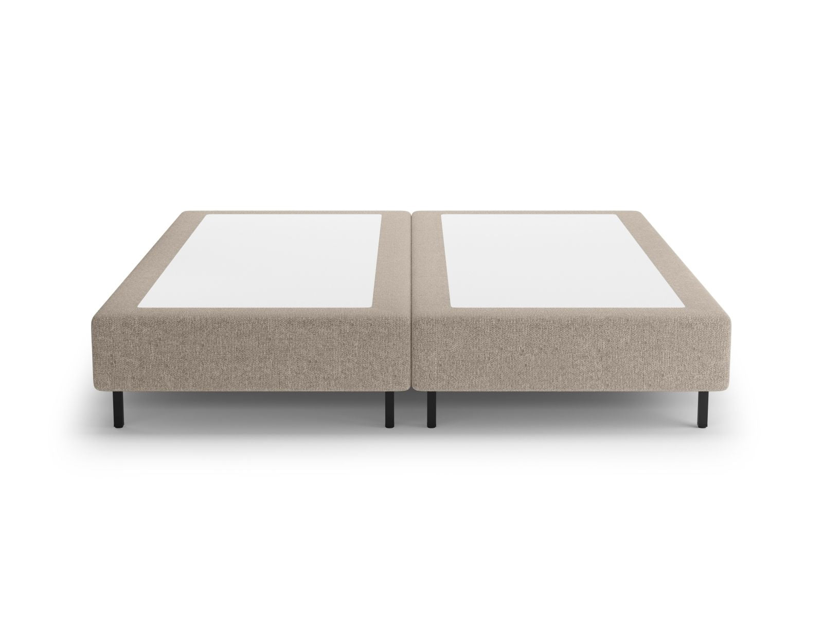 Elegantes Bettgestell Whale in sanftem Beige, ideal für stilvolle Schlafzimmer. Hochwertige Verarbeitung von Micadoni.