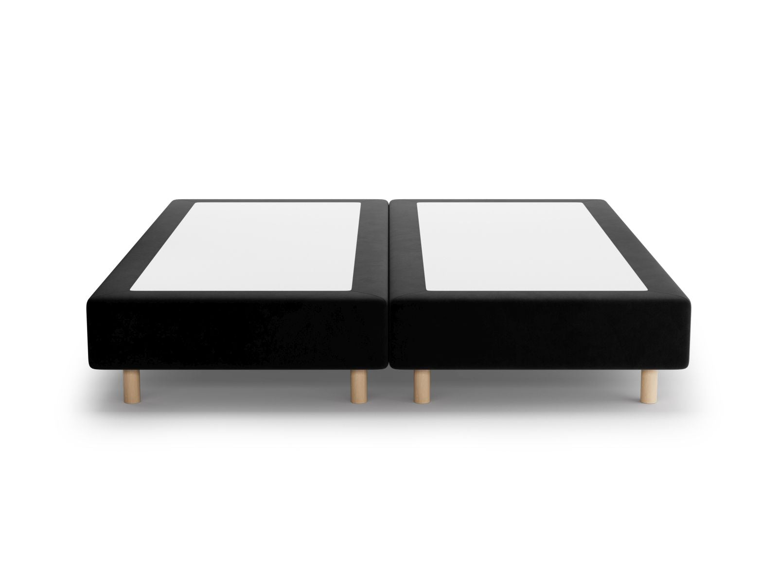 Stilvolles Bettgestell Whale in Schwarz, 140 cm, perfekt für ein zeitgemäßes Schlafzimmer mit elegantem Design und hochwertiger Verarbeitung.