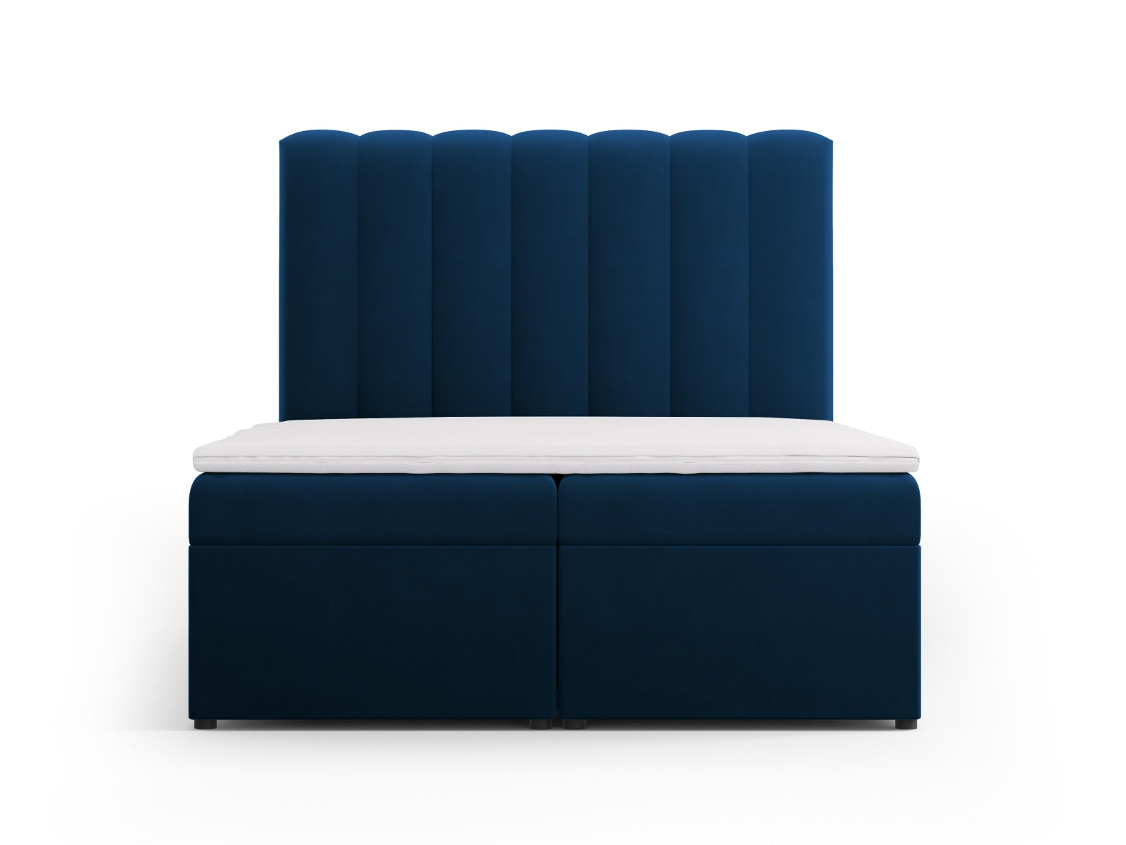 Kelp Boxspring Bett Set: Headboard + Box Springs/Matratze + Matratze Topper  in Royal Blue präsentiert im Onlineshop von KAQTU Design AG. Bett ist von Micadoni