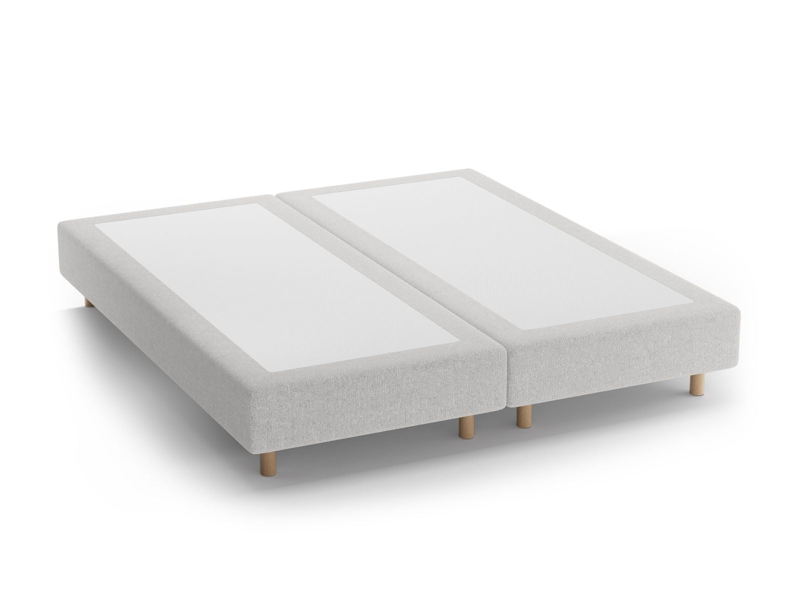 Elegantes Bettgestell Whale in 160 cm Breite, mit hochwertigem Silver-Eden Finish, ideal für ein modernes Schlafzimmer von Micadoni.