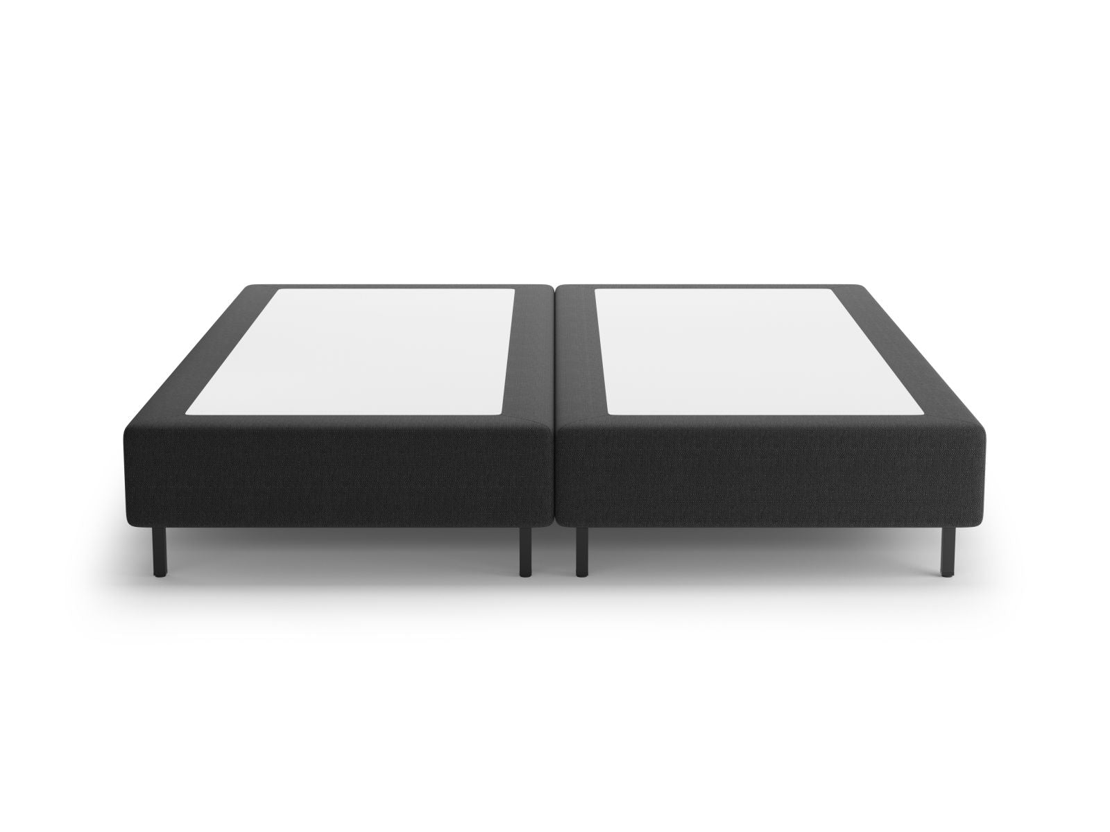 Elegantes Bettgestell Whale in 160 cm Breite, stilvolles Design von Micadoni in Schwarz, ideal für moderne Schlafzimmer.