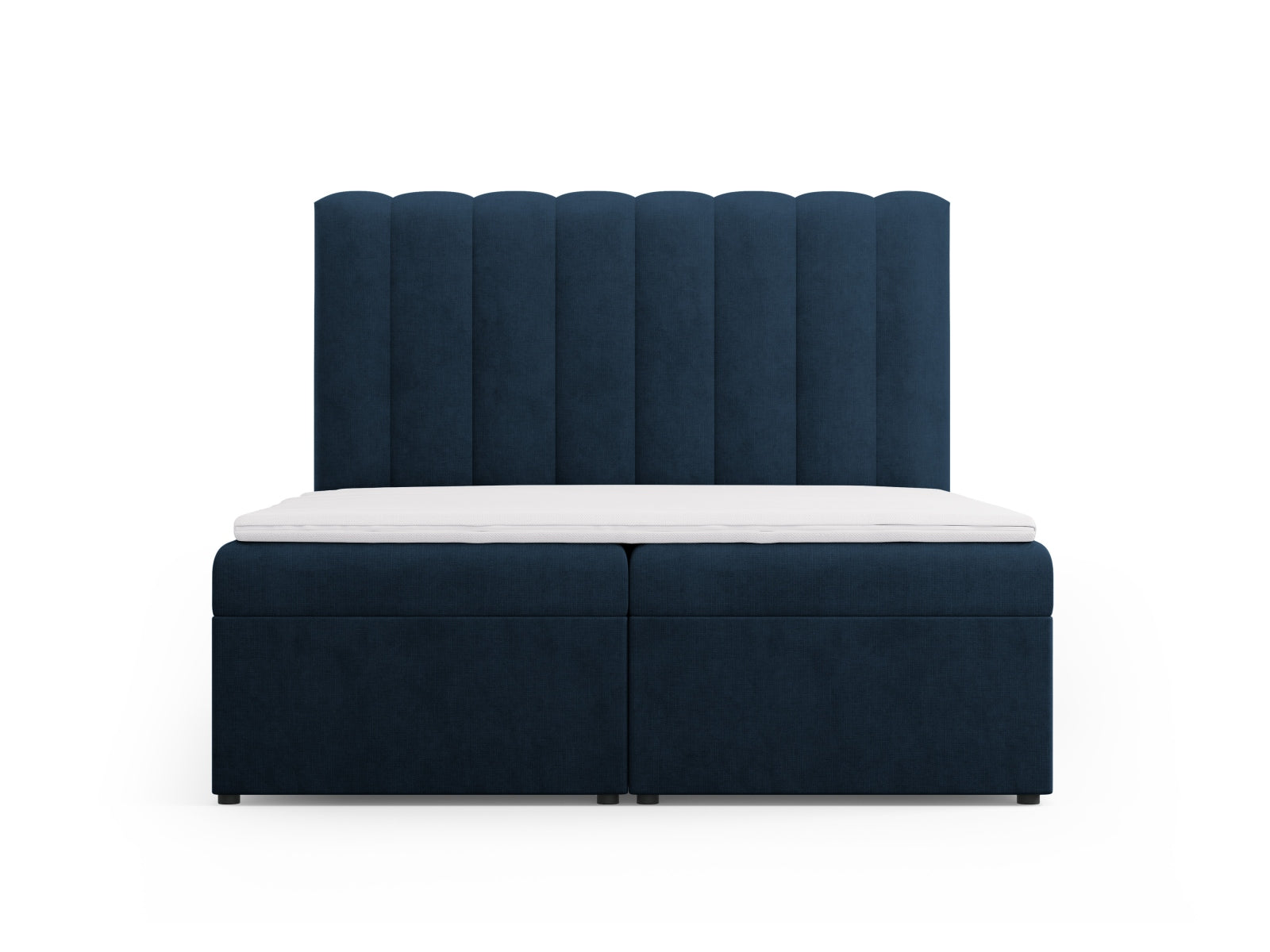 Kelp Boxspring Bett Set: Headboard + Box Springs/Matratze + Matratze Topper  in Royal Blue präsentiert im Onlineshop von KAQTU Design AG. Bett ist von Micadoni