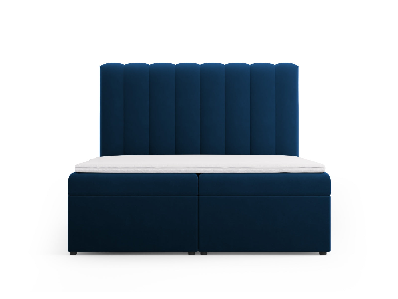 Kelp Boxspring Bett Set: Headboard + Box Springs/Matratze + Matratze Topper  in Royal Blue präsentiert im Onlineshop von KAQTU Design AG. Bett ist von Micadoni